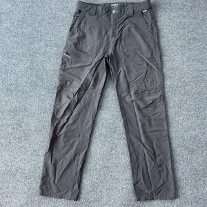 Simms Pants Mens Large Gray Nylon Fishing Hiking Quick Dry Stretch Performance